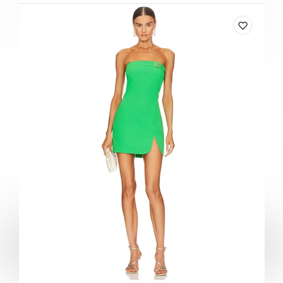 Green Edison Mini Dress (S) - Picture 2 of 5